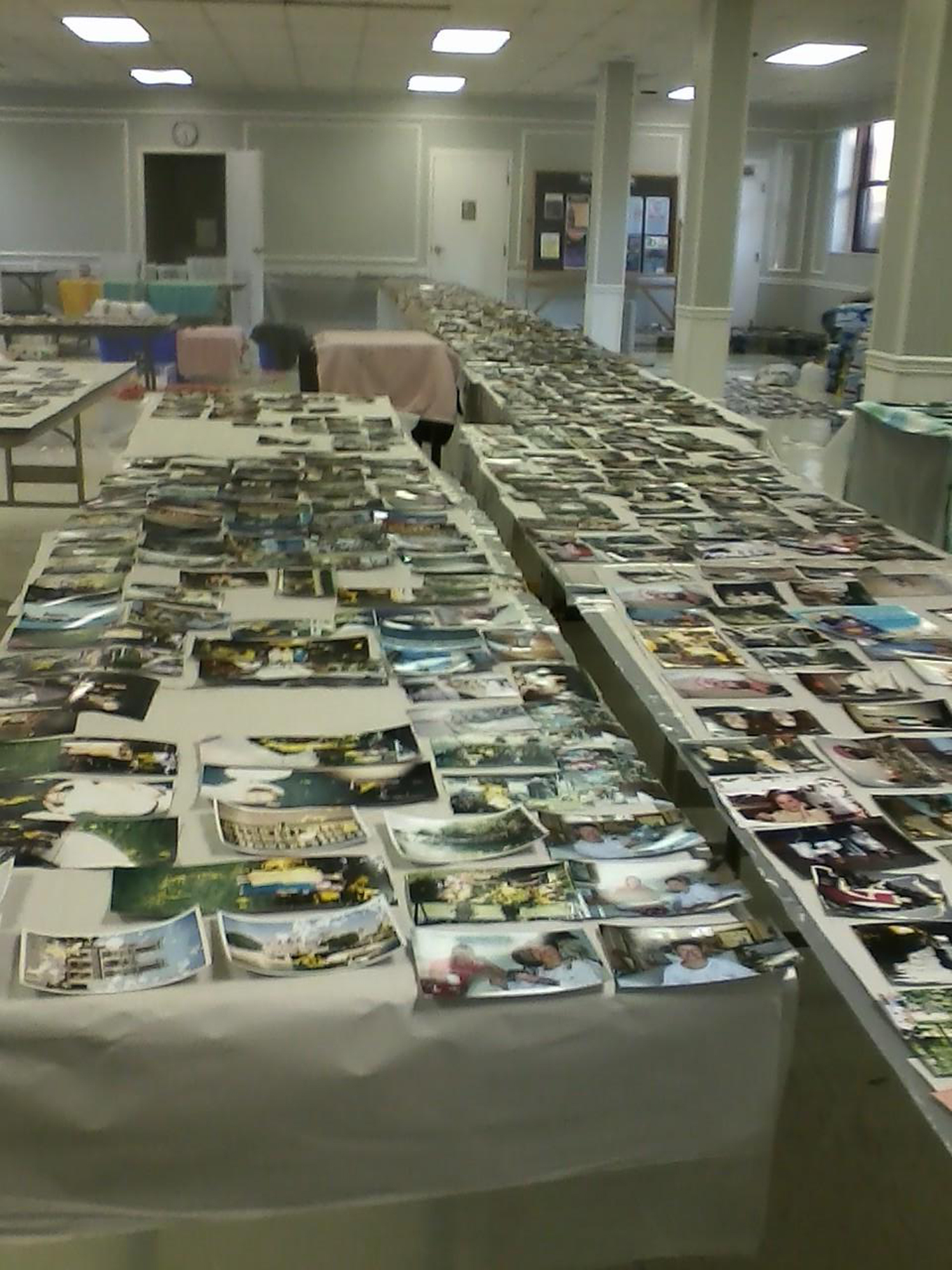 Photographs that were damaged during severe weather were stored at Shandon Presbyterian Church